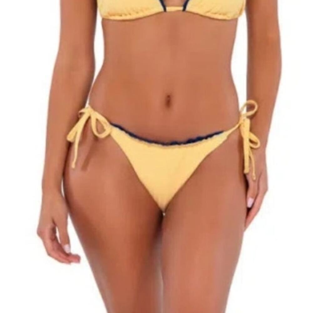 Swim Systems Women's Honey Bay Rib Monica Tie Side Bikini Bottom Size S